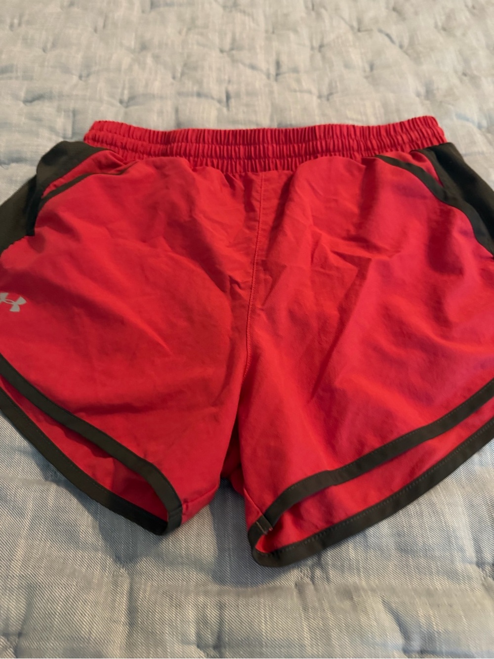 Under Armour Red and Black HeatGear Athletic Shorts